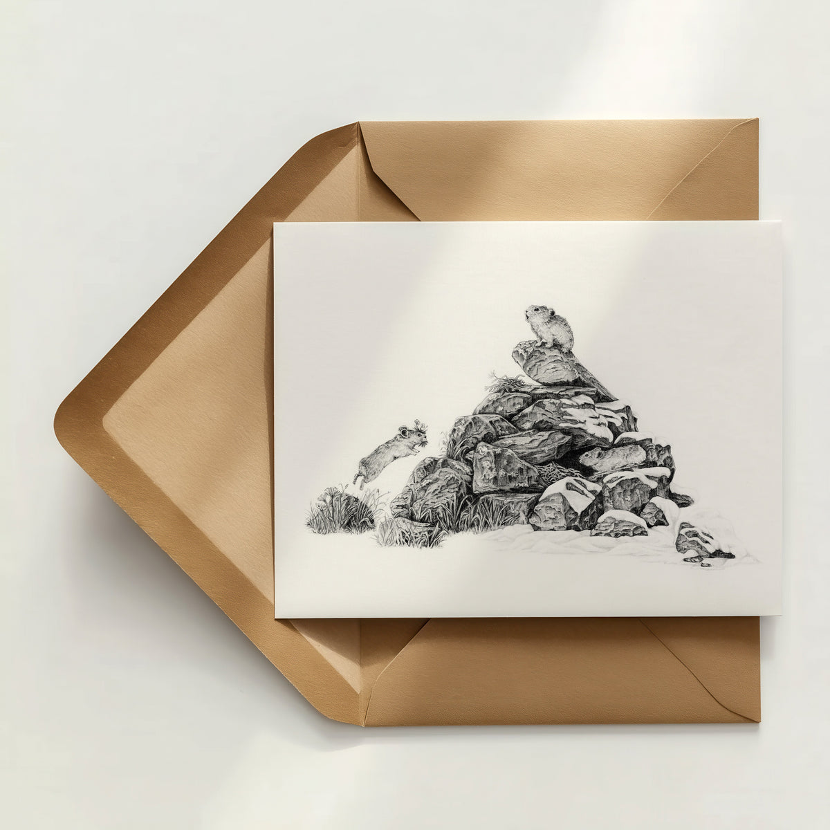 Alpine Farmer Greeting Card