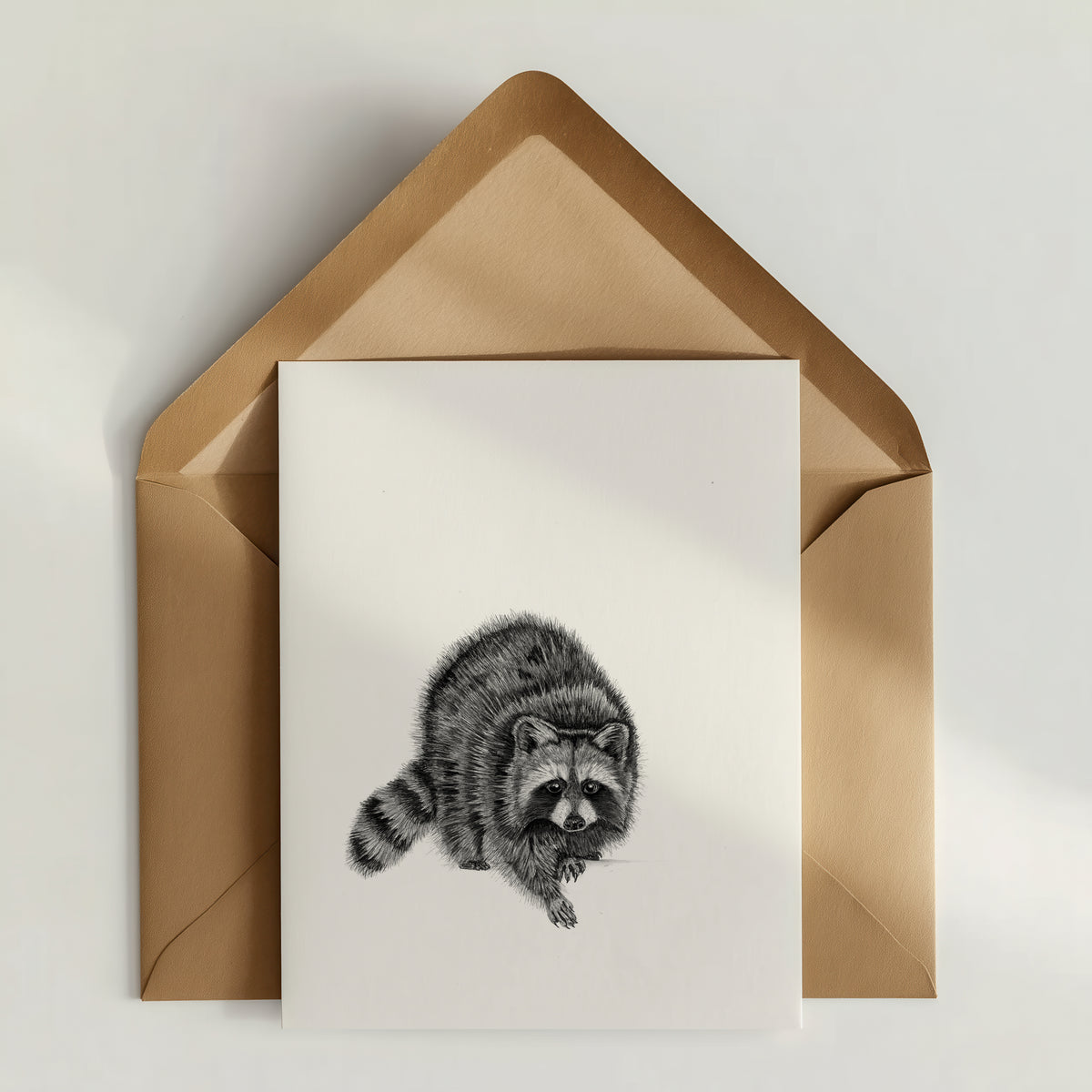 Raccoon Greeting Card