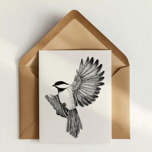 Black-capped Chickadee Greeting Card