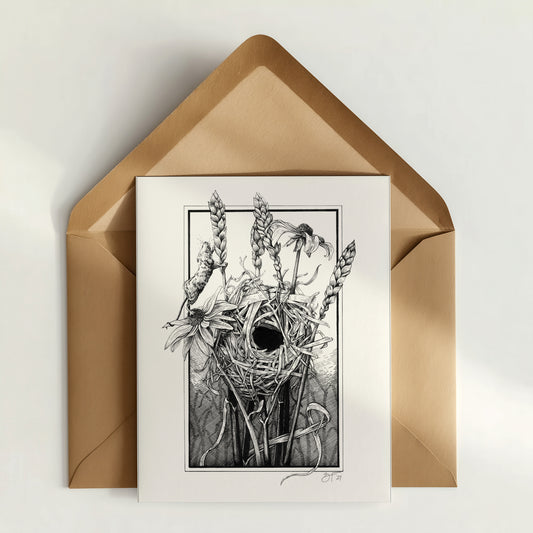 Harvest Mouse Greeting Card