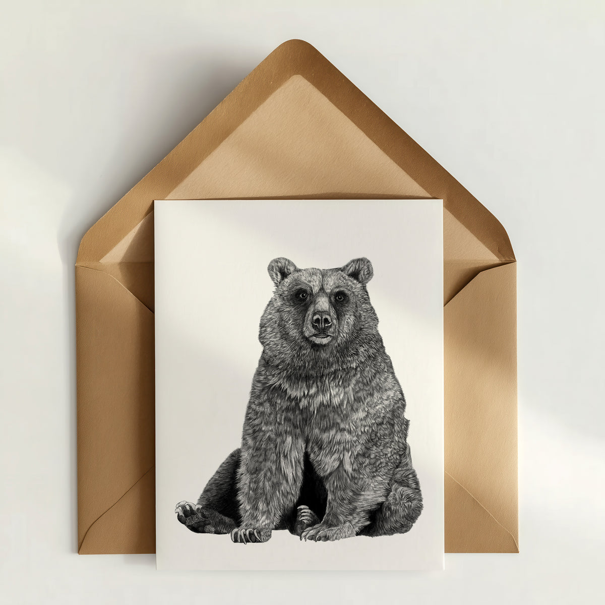 Sitting Bear Greeting Card