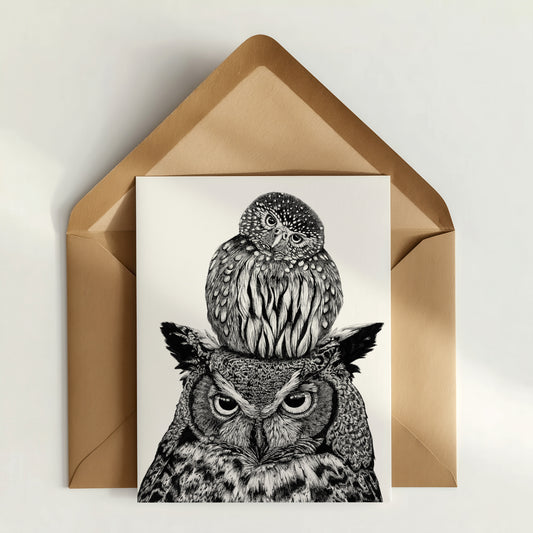 Owl Pals Greeting Card